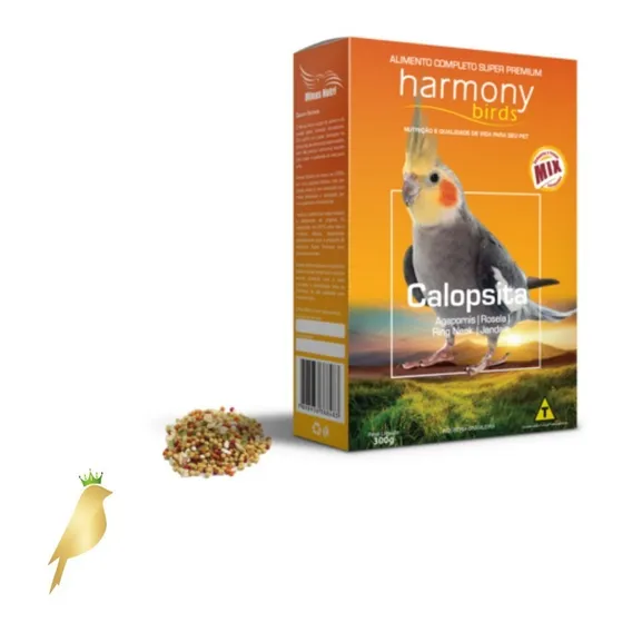 Harmony Birds Calopsita Extrusado Mix 300g - Minas Nutri Foto 1