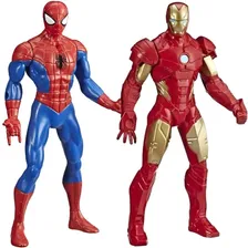 Hasbro Kit Bonecos Marvel Homem De Ferro + Homem Aranha Foto mini 1