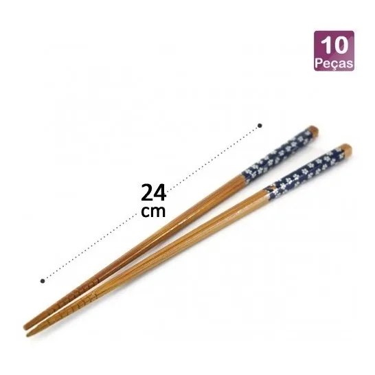 Hashi De Bambu 5 Pares Palitinho Japones Sashimi Sushi Japa Foto 1