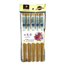 Hashi Kit 10 Pares Para Cozinha Oriental Sushi Bambu Lavável Foto mini  2