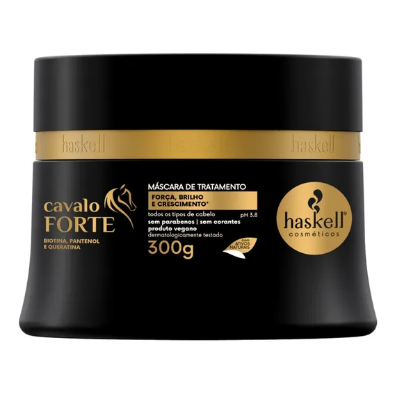 Haskell Cavalo Forte Máscara 300g Crescimento Brilho Foto 1