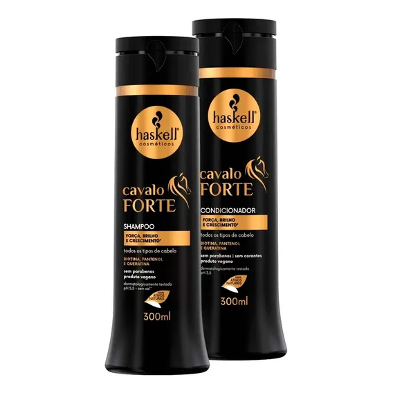 Haskell Cavalo Forte Shampoo E Condicionador Cresce Cabelo P Foto 1