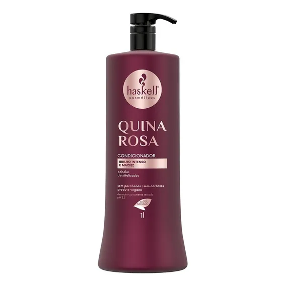 Haskell Condicionador Quina Rosa 1 Litro Brilho E Maciez Foto 1