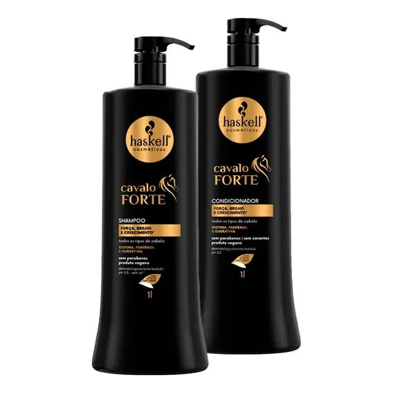 Haskell Kit Cavalo Forte - Shampoo E Condicionador Foto 1