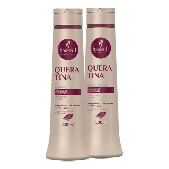 Haskell Kit Haskell Queratina Shampoo E Condicionador 500Ml Kit Foto 1