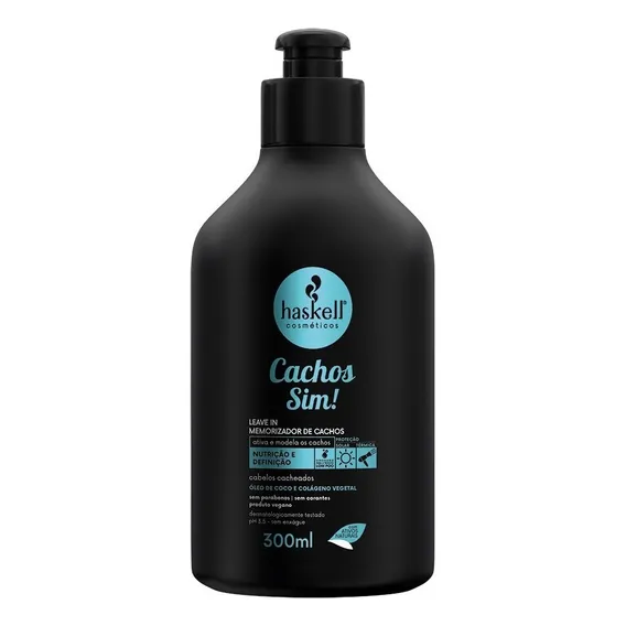 Haskell Leave In Memorizador E Ativador Cachos Sim 300ml Foto 1