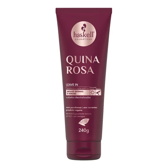 Haskell Leave In Quina Rosa 240g Creme Hidratante Capilar Foto 1