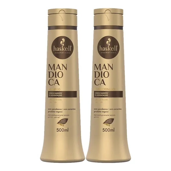 Haskell Mandioca Kit Shampoo+condicionador 500ml Foto 1