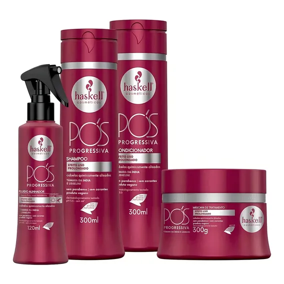 Haskell P贸s Progressiva Shampoo M谩scara Condicionador Leave Foto 1