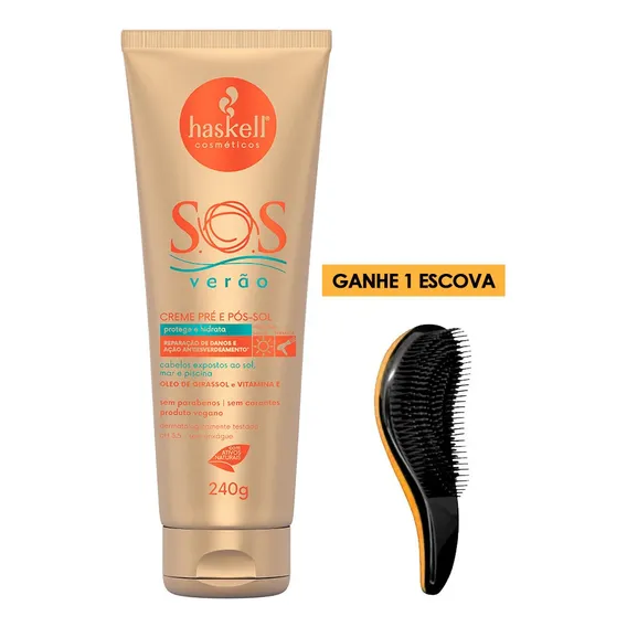 Haskell Sos Verão Creme Protetor Leave In Pré/pós Sol 240g Foto 1