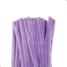 Haste De Chenille Artesanato Limpador Cachimbo 100 Un Cores Cor 413b - Roxo Claro Foto mini 1