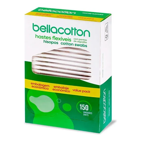 Haste Flexível Bellacotton com 150 unidades Foto 1