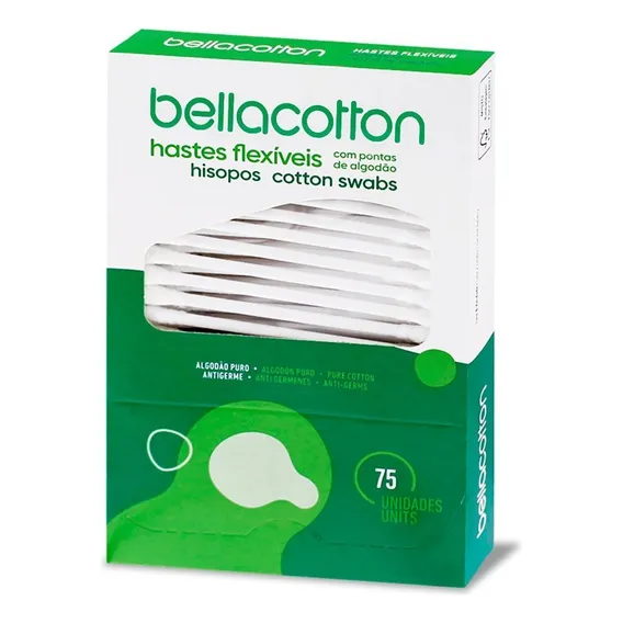 Haste Flexível Bellacotton com 75 unidades Foto 1