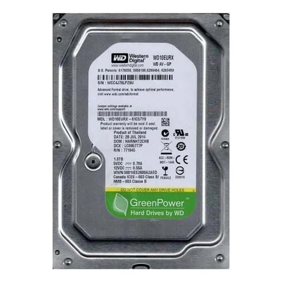 Hd 1 Tb Western Digital Sata Foto 1