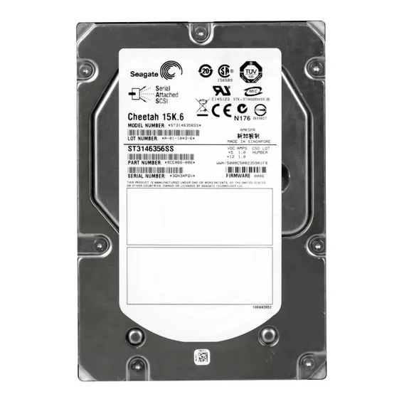 Hd 146gb Sas 15k 3.5 St3146356ss 146gb Sas St3146356ss 15000u/min Cor Prata Foto 1