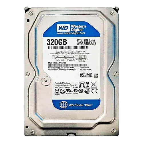 Hd 320gb Western Digital Wd3200aajs Sata Ii 7200rpm 8mb Foto 1