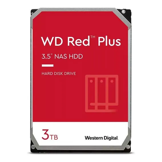 Hd 3tb Interno Western Digital Red Nas Backup Wd30efzx Sata3 Cor Vermelho Foto 1