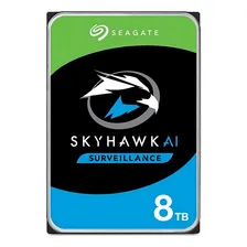 Hd 8tb Sata3 256mb 7200rpm Skyhawk Seagate St8000ve000 Cor Prateado Foto  mini 1