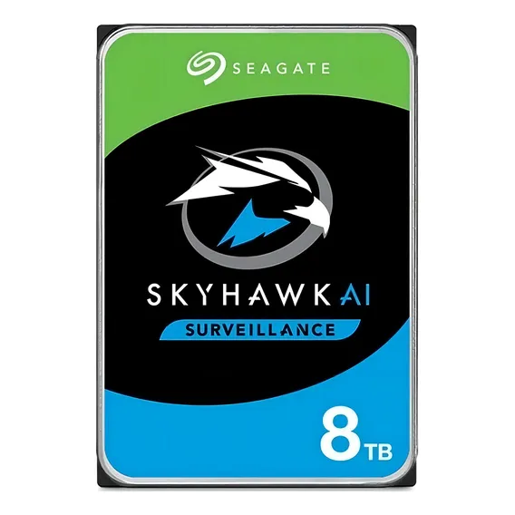 Hd 8tb Sata3 256mb 7200rpm Skyhawk Seagate St8000ve000 Cor Prateado Foto 1