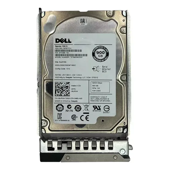 Hd Dell 900gb 6g 10k 2.5 Sas 08jrn4 Cor Prateado Foto 1