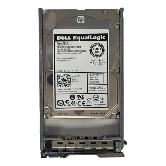 Hd Dell Equallogic Sas 600gb 10k 2,5 Dell 0g11x0 G11x0 Foto 1