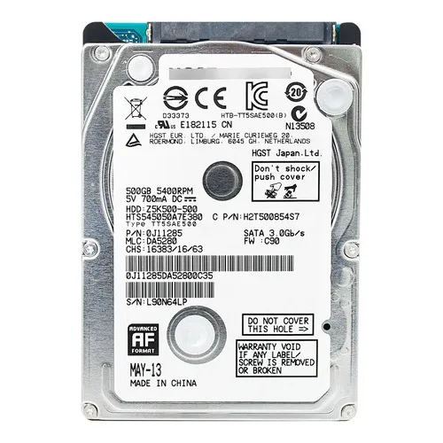 Hd Disco Rigido Hgst 500gb 6.0 7200rpm Notebook A11-32 Foto 1