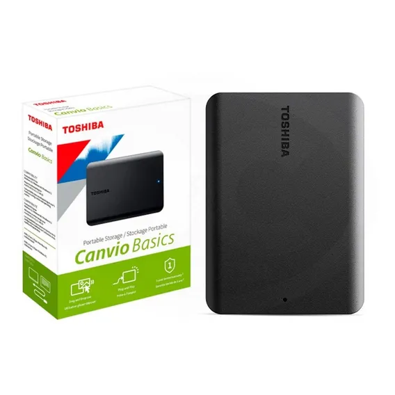 HD Externo Toshiba Disco rÃgido externo Portátil USB 3.0 Toshiba Canvio Basics HDTB510XK3AA 1TB Foto 1
