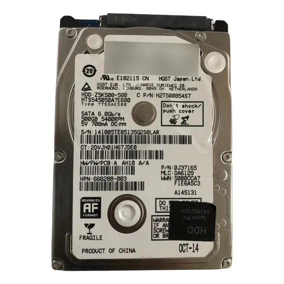 Hd Hitachi Hts545050a7e680 500gb 2.5 Foto 1