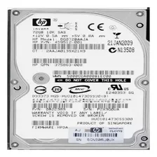 Hd Hp 459512-001 72gb 10k 8mb Sas 2,5 Dg072baaja Cor Prateado Foto mini 1