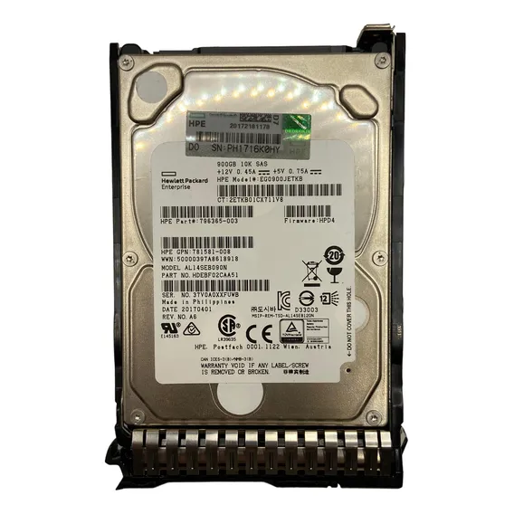 Hd Hp 900gb 10k 12g Sas 2,5 785411-001 785069-b21 Foto 1