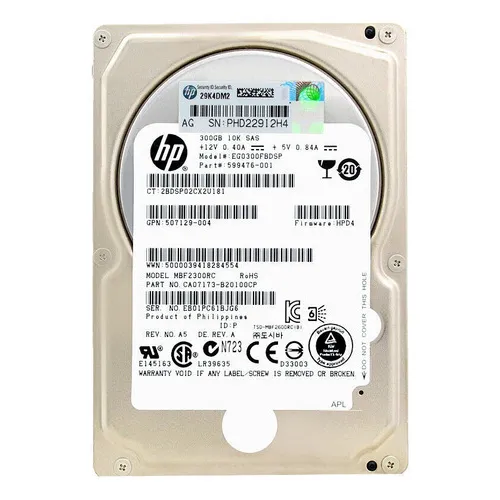 Hd Hp Sas 2.5 300gb Eg0300fbdsp 507127-b21 507284-001 599476-001 Mbf2300rc Foto 1