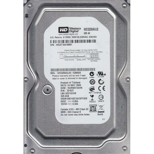 Hd Interno Wd 320gb Sata Ii 3.0gb/s 8mb Cache 7.200rpm 3.5 Foto 1