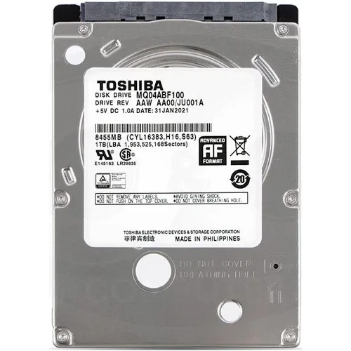 Hd Notebook Toshiba 1tb Mq04abf100 5400rpm Slim Foto 1