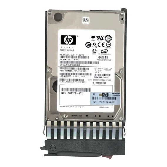 Hd Sas Hp 146gb 10k 2.5 Eg0146fawhu St9146803ss Cor Prateado Foto 1
