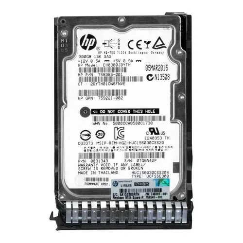 Hd Sas Hp 2,5 300gb Eh0300jdyth 759221-002 15k 12gbps 748385-001 748385-001 Huc156030css20 0b31343 759208-b21 Cor Cinza-escuro Foto 1