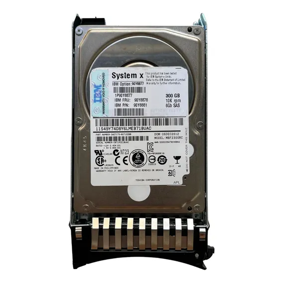 Hd Sas Ibm 300gb 10k 2.5 90y8877 90y8881 90Y8877 0b25645 6gb Foto 1