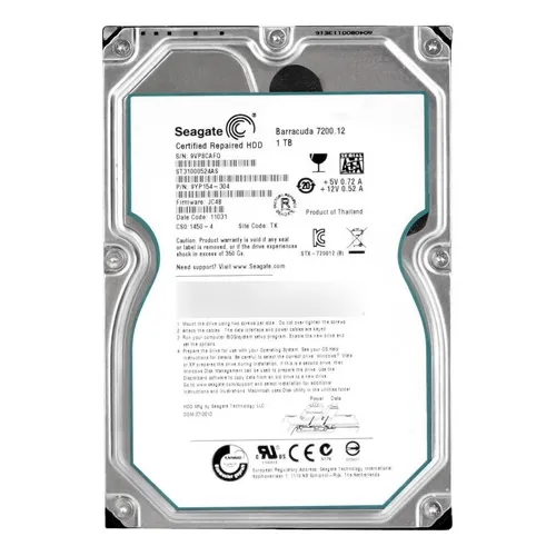 Hd Sata Seagate 1tb 7.2k 3.5 St31000524as Foto 1