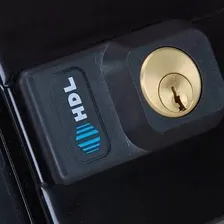 Hdl Fechadura Eletrônica C90 Abre P/dentro Fixa Preta Foto mini  2
