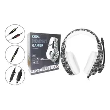 Headfone Gamer Dex Df 510 Camuflado P3 Microfone Ps4 Xbox Foto mini  3