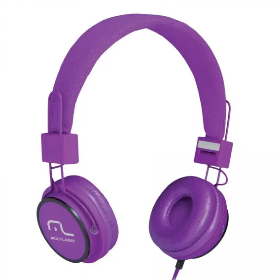 Headphone Multilaser Fun C/microfone Roxo - Ph090 Foto 1