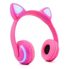 Headphone Orelha Gato Fone Ouvido Led Bluetooth Foto mini 1