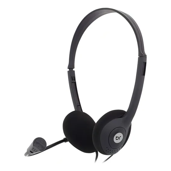 Headset Bright 0010 Office, P2, Microfone, Regulável Foto 1