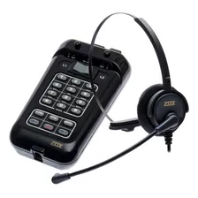 Headset C/ Base Discadora P/ 2 Linhas Telef么nica Tz-22z Zox Foto mini 1