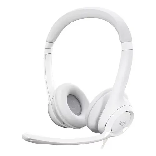 Headset com fio USB Logitech H390 Branco Foto 1