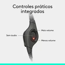 Headset com fio USB Logitech H390 Preto Foto mini 4