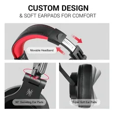 Headset Fone Dj Oneodio A71 Black Profissional Cor Preto Foto mini 4