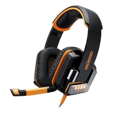 Headset Gamer Iluminado Microdigi Md-h2122d Cor Preto Cor da luz Laranja Foto mini 1