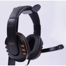 Headset Gamer Oex Hs200 Preto E Laranja C/ Microfone Gaming Foto mini  3