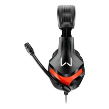 Headset Gamer Warrior Harve P2 Stereo Pretovermelho - Ph101 Foto mini 4