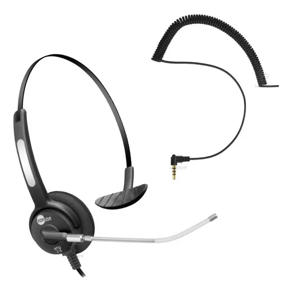 Headset Htu-310 P2 P3 4 Vias P/ Celular 1 Único Plug Top Use Foto 1